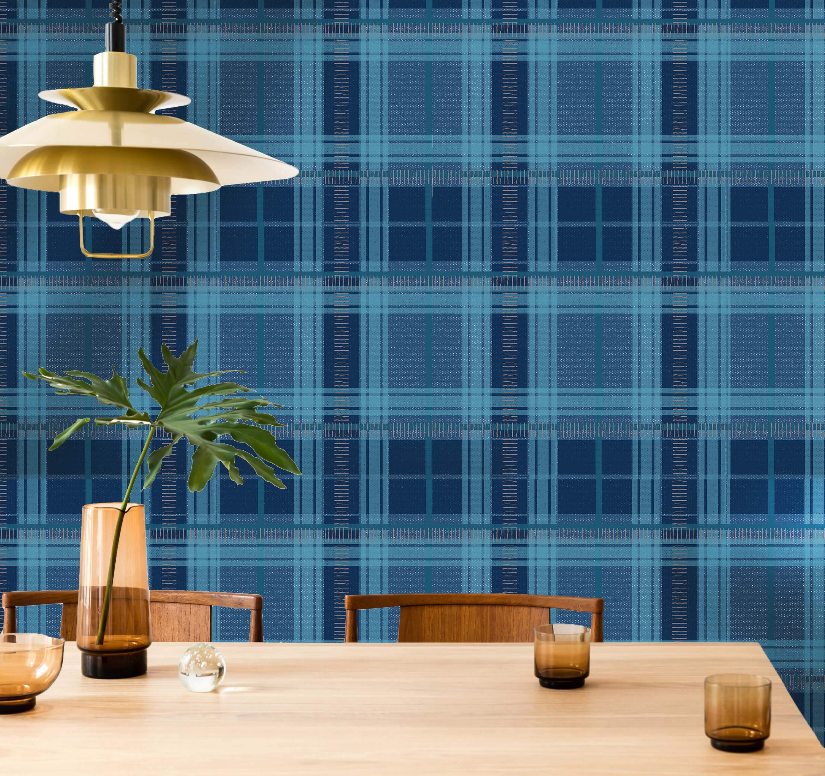 Dark Tartan Plaid Wallpaper. Peel Stick Wallpaper and Traditional