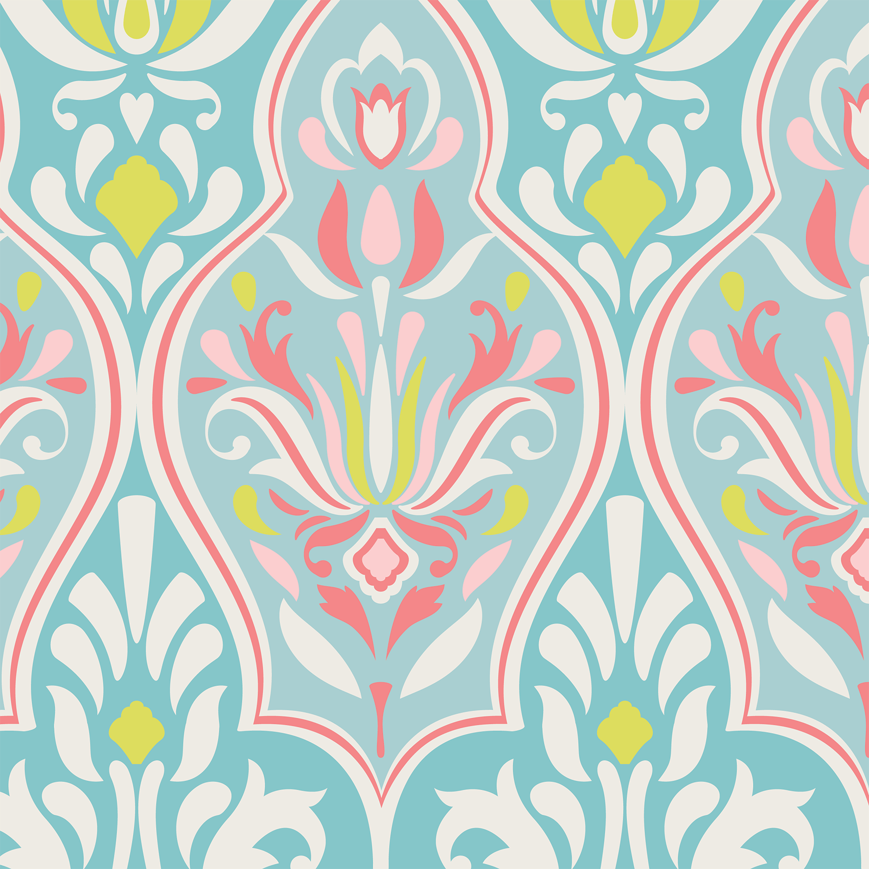 Valentina Citron Wallpaper W008801 by Clarke and Clarke Wallpaper