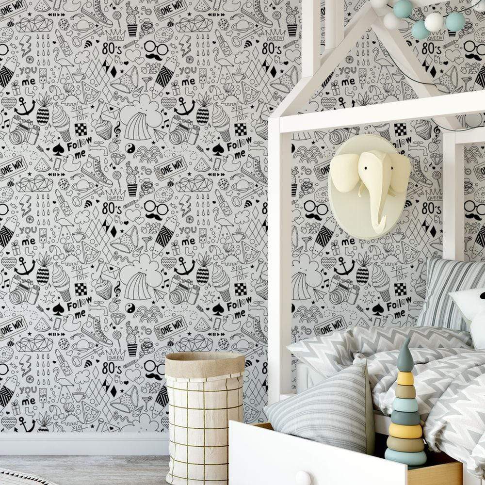 Dot pattern removable wallpaper by Livettes
