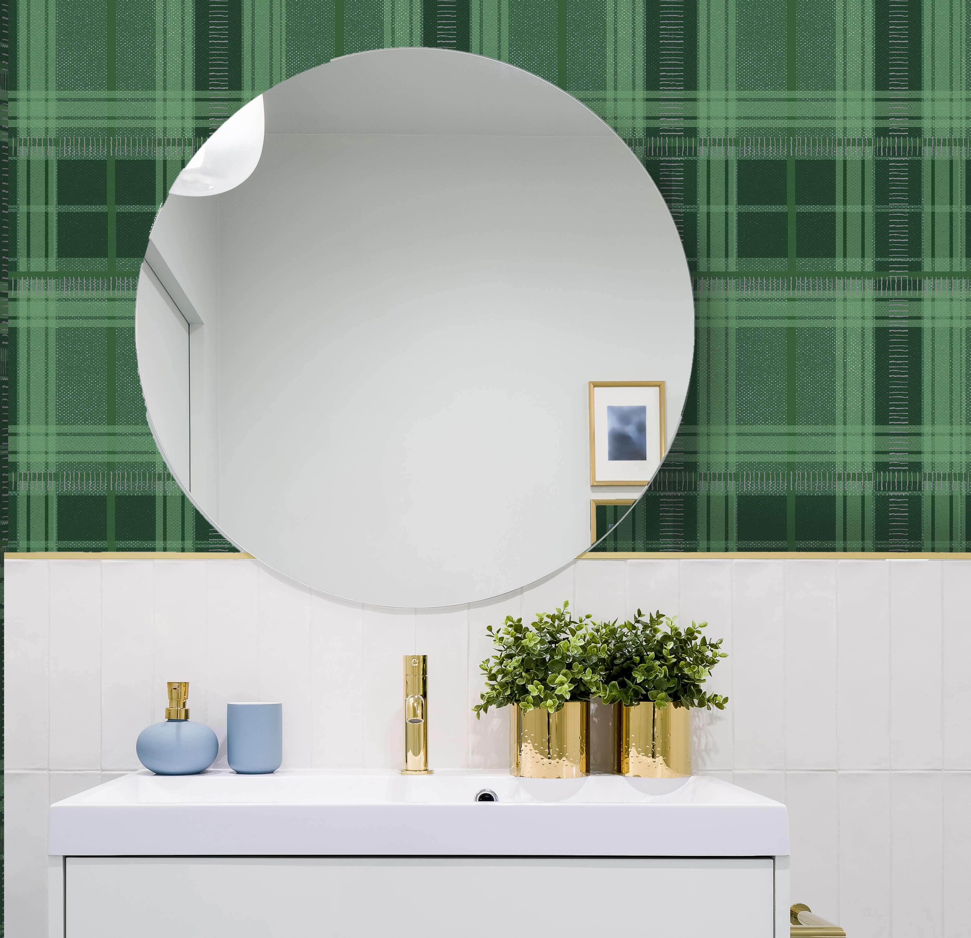 Forest Green Nostalgic Plaid Peel & Stick Wallpaper – MUSE Wall Studio