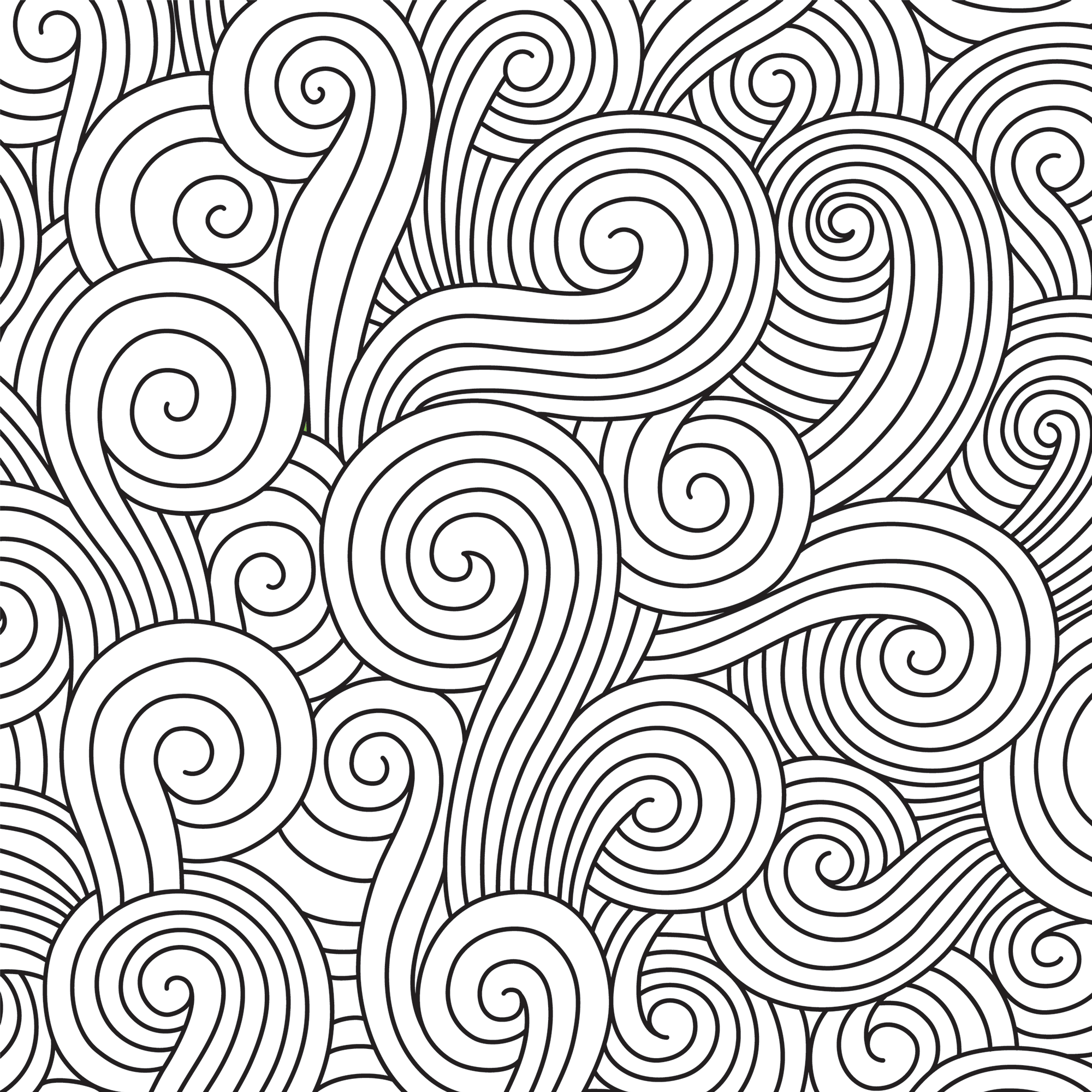 swirls black and white