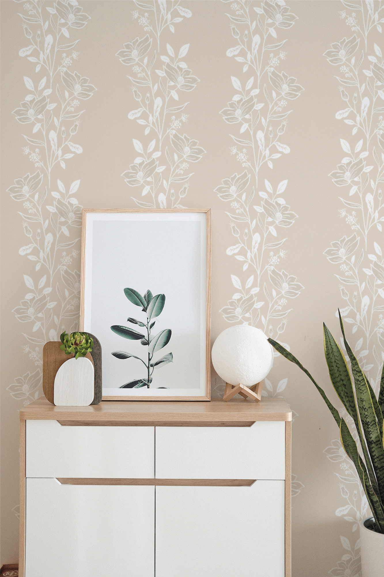 The Collins Pink Floral Peel and Stick Wallpaper – MUSE Wall Studio