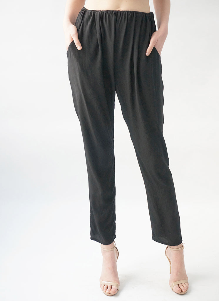 HengstNYC.com | CECILE PANT (BLACK, BLACK PLUM, SAND, SAPPHIRE)