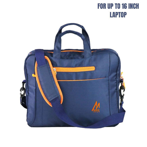 Image of Mike City Messenger Bag Blue-16 Inches