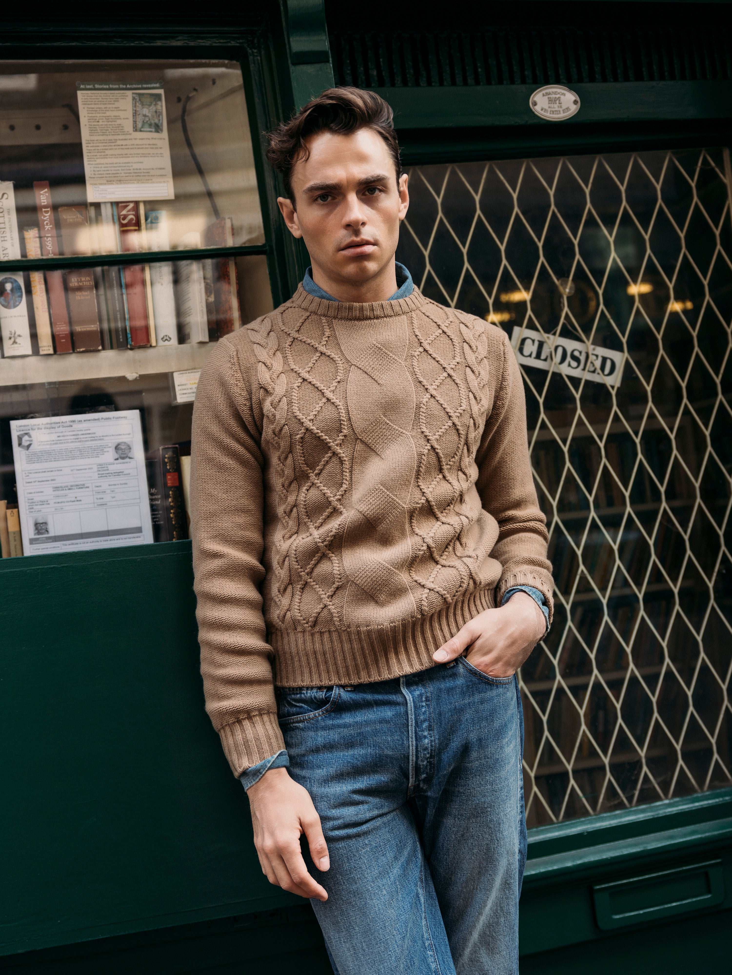 Introducing the Cashmere Wool Chalet Cable Sweater – Colhay's