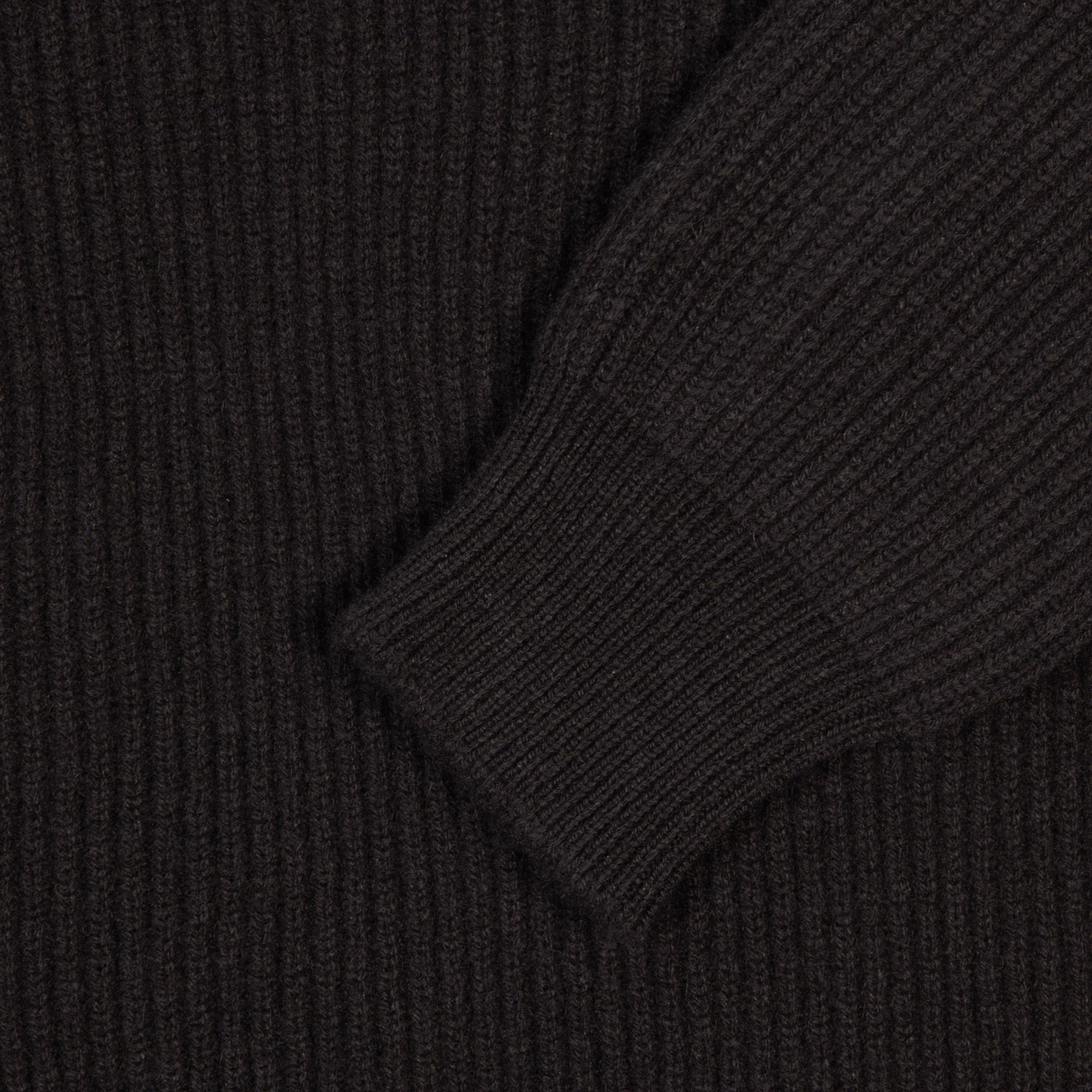 Cashmere ribbed submariner rollneck in dark brown – Colhay's