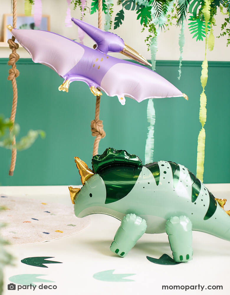 Pastel Girly Dinosaur Party Balloons