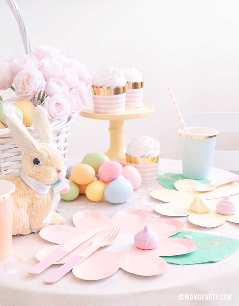 Easter Brunch Party with Kids Table Set up by Momo Party
