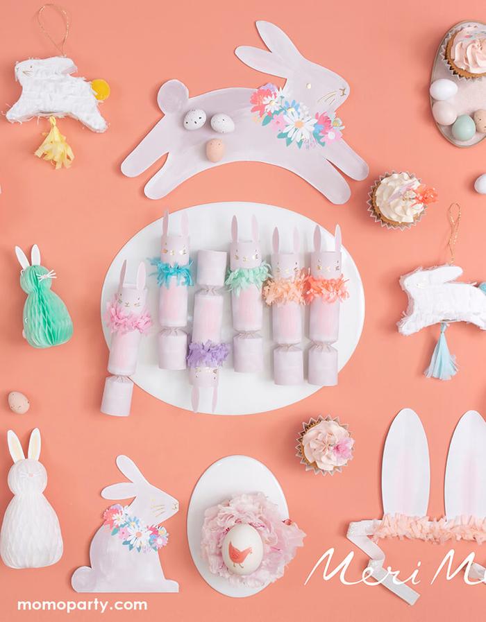 Easter Brunch Party Table Spring Bunny Crackers & Tableware by Meri Meri curated by Momo Party.jpg