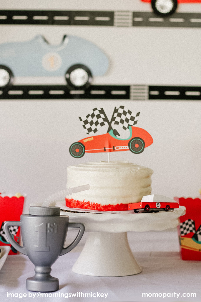 “Fast ONE” Race Car Themed First Birthday Ideas_Momo-Party-Race Car-birthday-party_Cake Ideas