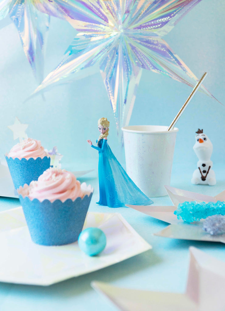 Frozen Queen Elsa Winter Wonderland Themed Birthday Cake Topper Set (Unique  Design)