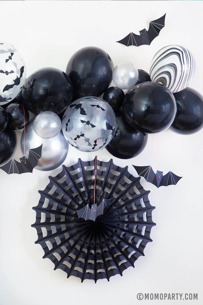 Halloween Bat-Balloon-Cloud-with-Spider-Web by Momo Party