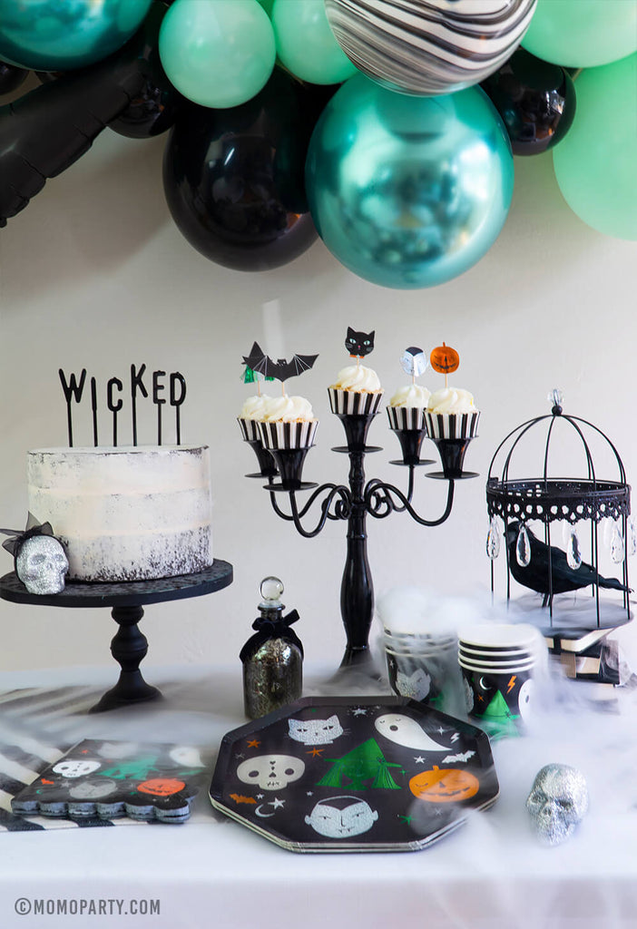 Kids Halloween Party Ideas Witch themed Party Set Up by Momo Party