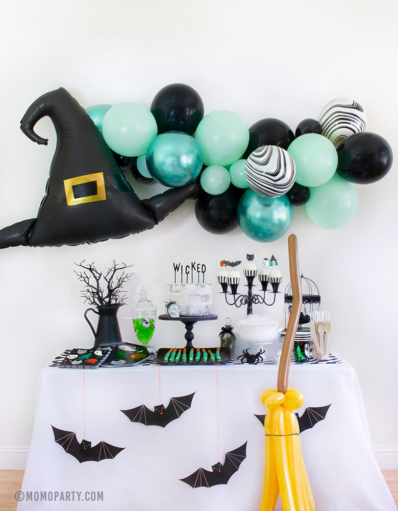 Kids Halloween Party Ideas at home Witch Please Party Look by Momo Party