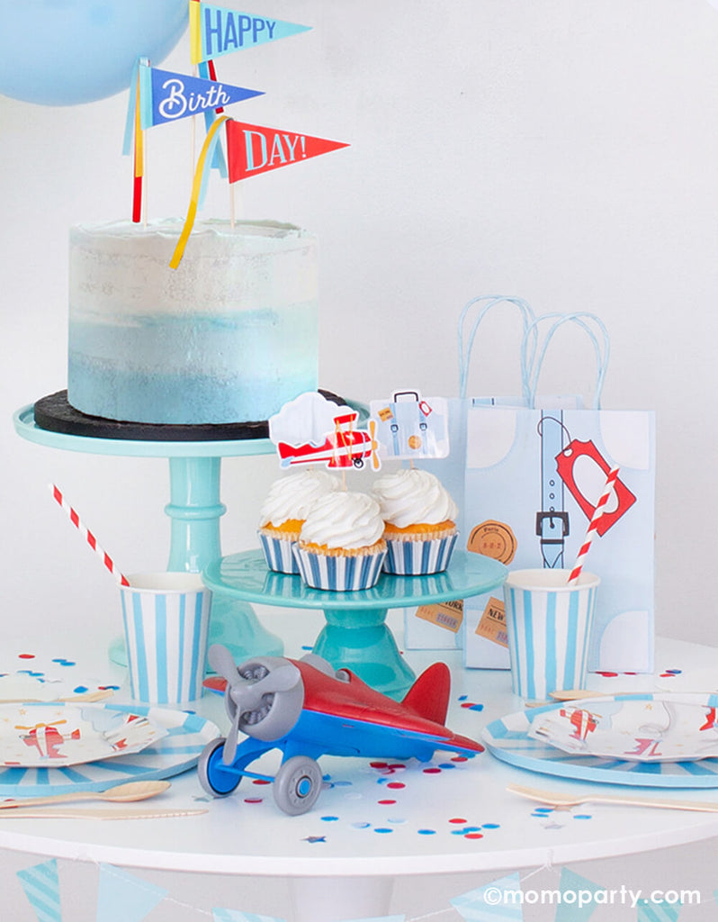 Kids Airplane Party Box Party Table by Momo Party