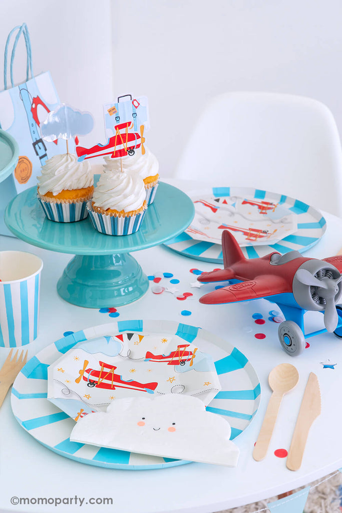 Kids Airplane Party Kids Table by Momo Party