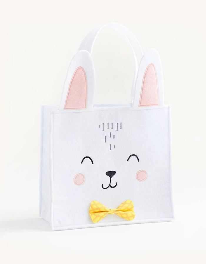 Kids Easter Ideas Bunny-with-Bowtie-Basket for Kids Easter Hunts