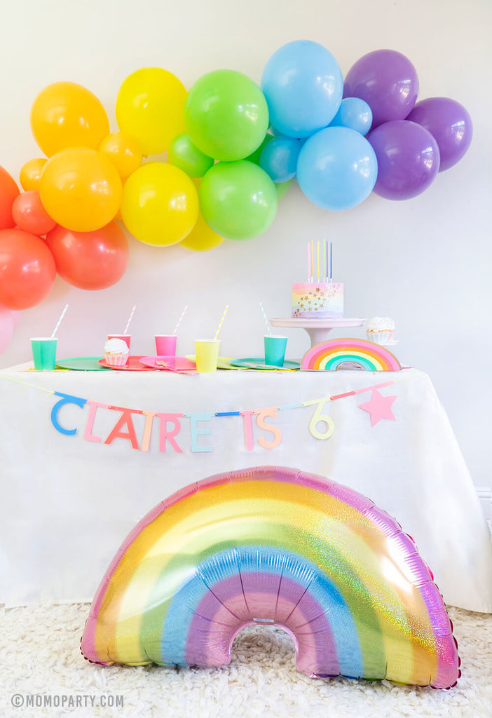Kids Rainbow Art Party Favor Bag Kids Paint Birthday Party Rainbow