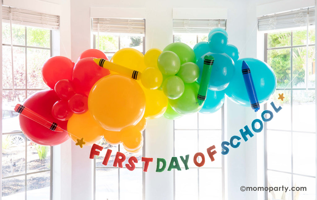 Momo-Party_First Day of School Breakfast Ideas_Back-to-School-Party_2023_Balloon Garland