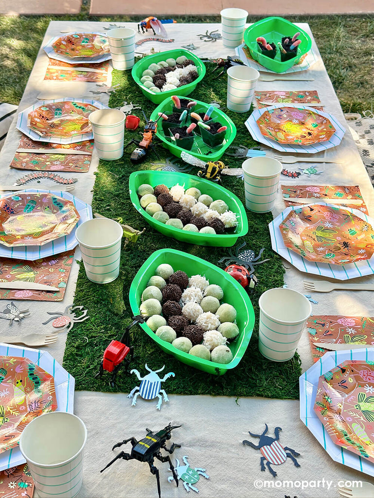 Momo-Party_Bug-Themed-Birthday-Party_Kid's Table Setting