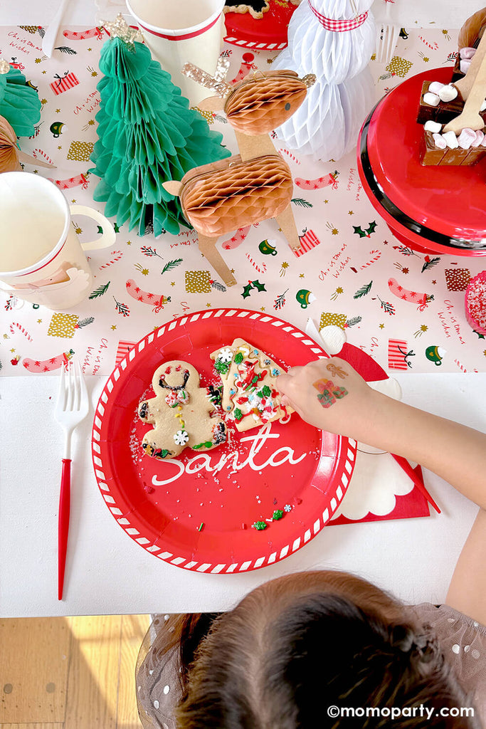 Momo-Party_Christmas_Cookie-Decorating-Party_Girl Decorating Christmas Cookies