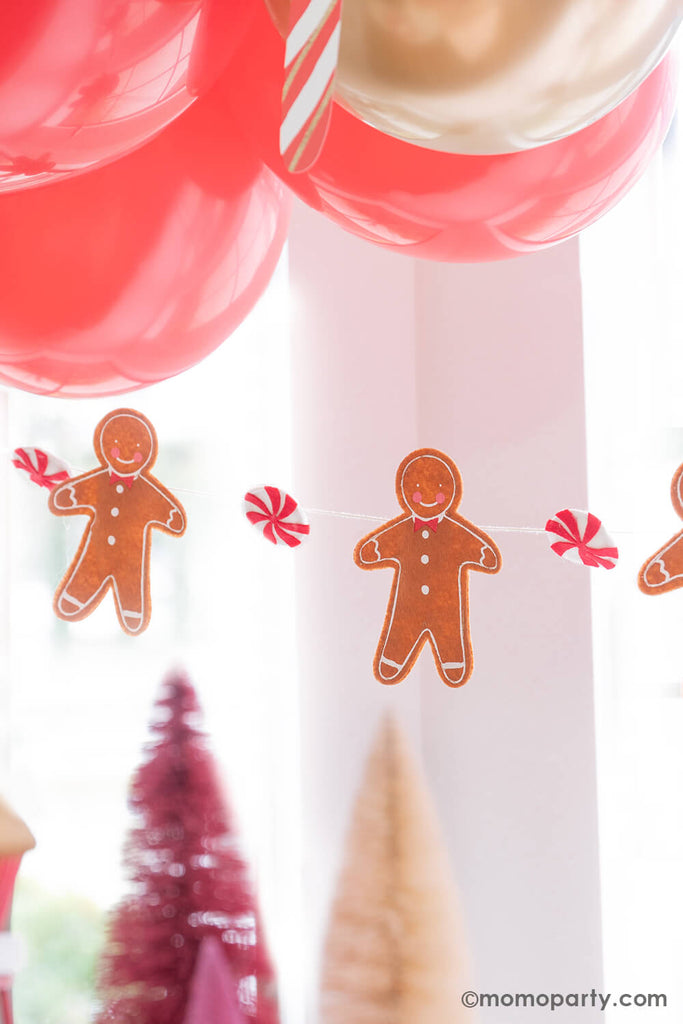 Momo-Party_Christmas_Party_Gingerbread_House Sleepover_Gingerbread Man Banner
