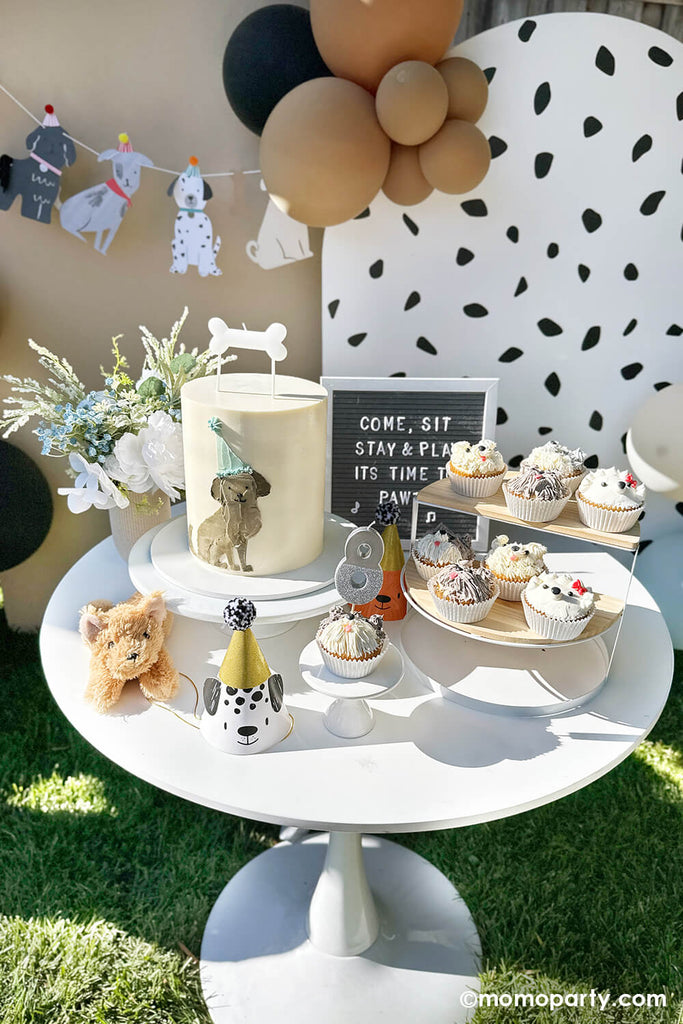Momo-Party_IT’S-PAW-TY-TIME_Puppy-Themed-Kid's Birthday-Party_Dessert Table
