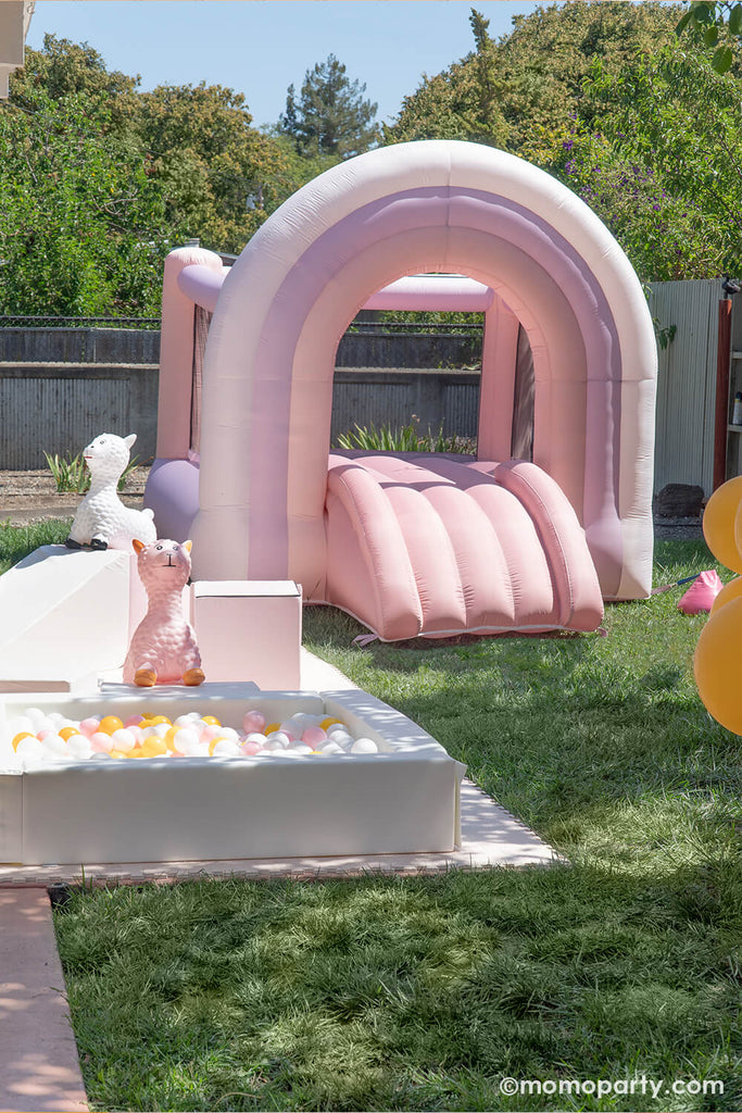 Momo-Party_One-Groovy-Baby_First-Birthday-Party_Bounce-House