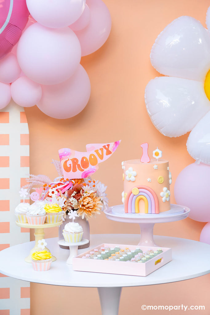 Momo-Party_One-Groovy-Baby_First-Birthday-Party_Dessert-table ideas