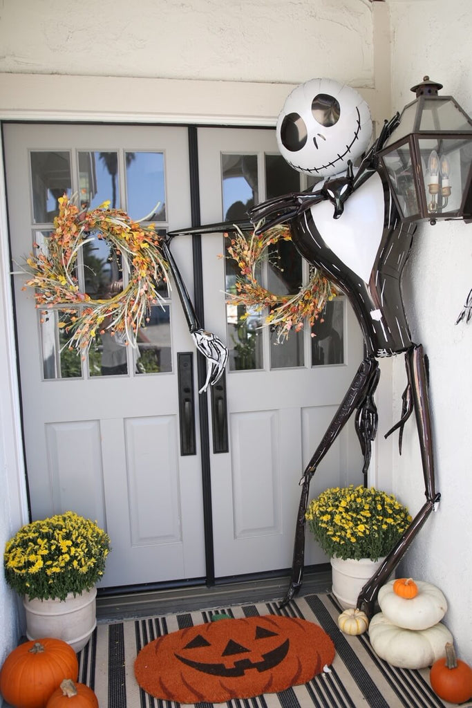 Nightmare before Christmas Jack Skellington Foil Balloon at Door