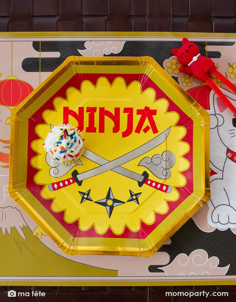 Kid's Ninja Party Sword Dinner Plate