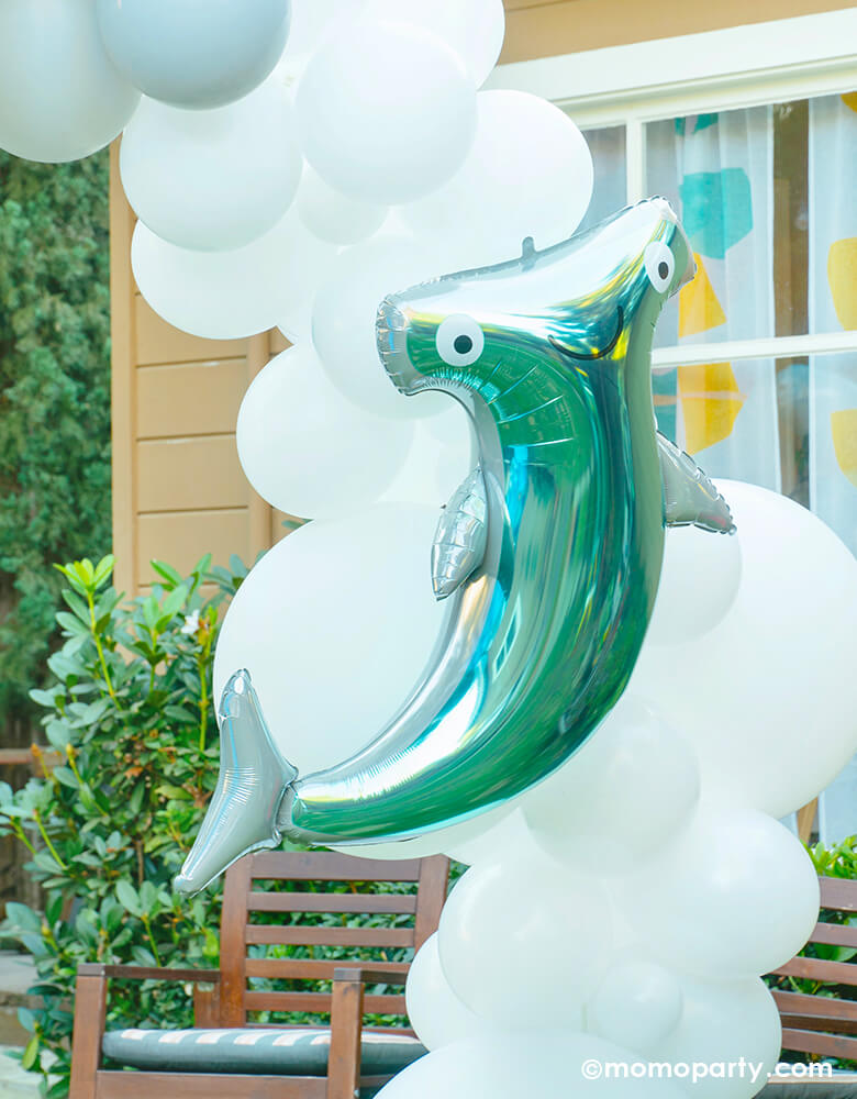 “ONE-der the sea” Under the Sea Themed First Birthday_Momo Party_Hammerhead Shark Foil Balloon