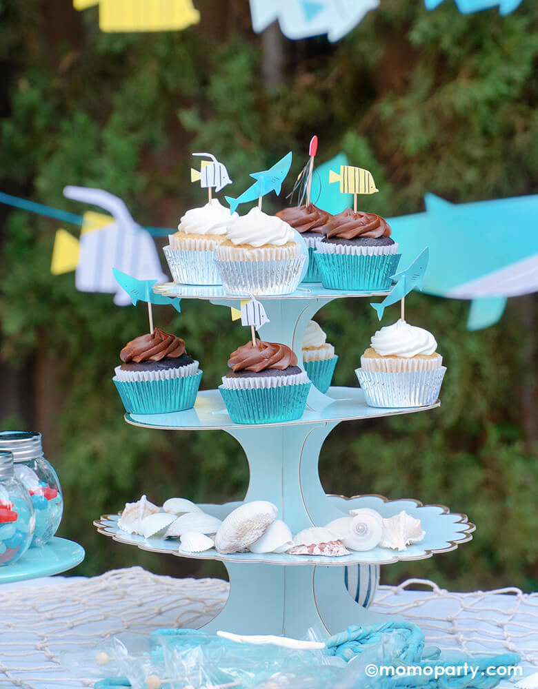 “ONE-der the sea” Under the Sea Themed First Birthday_Momo Party_Under The Sea Cupcakes