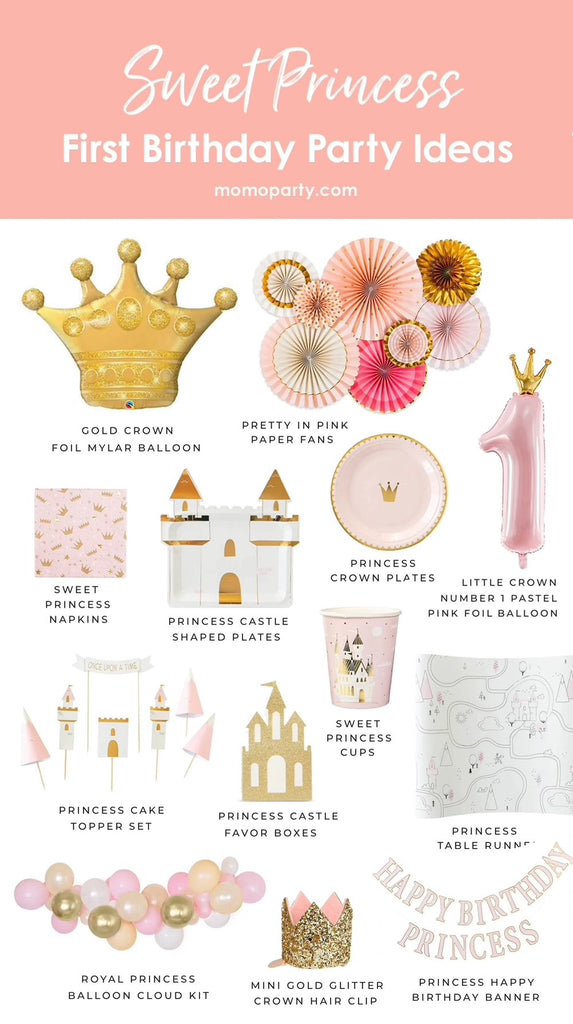 Princess Themed_First Birthday Party Ideas by Momo Party