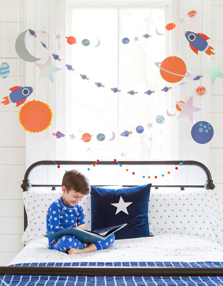 Space Decorations at Home Virtual Birthday Party Ideas