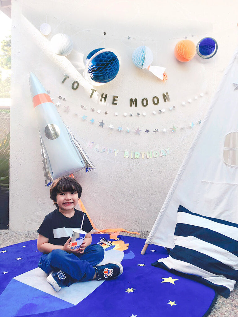 Shelter In Place Virtual Birthday Party Ideas for Kids Space Party At home