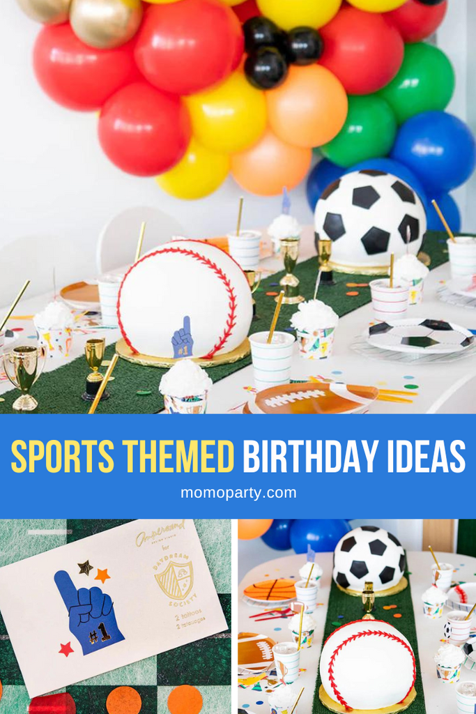 Sports Themed Birthday Party Ideas by Momo Party