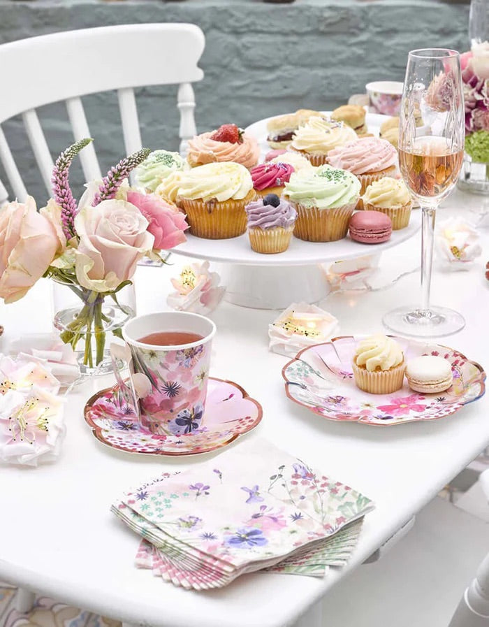 Spring Tea Party Table Set Ideas Kid's Birthday Bridal Shower Engagement Party