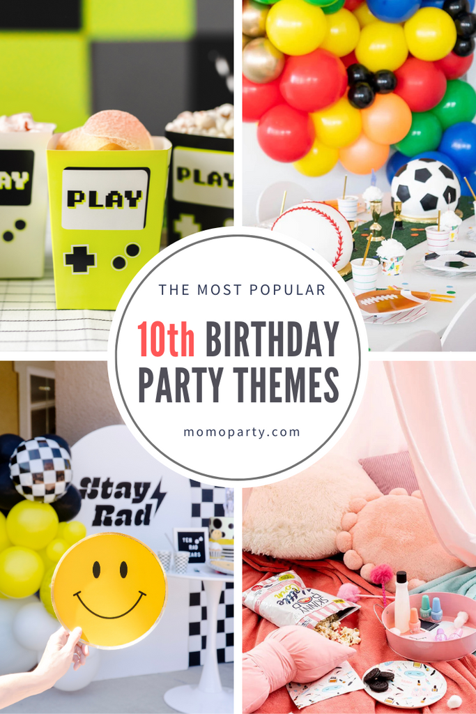 The Most Popular Birthday Party Themes for a ten-years-old kid by Momo Party