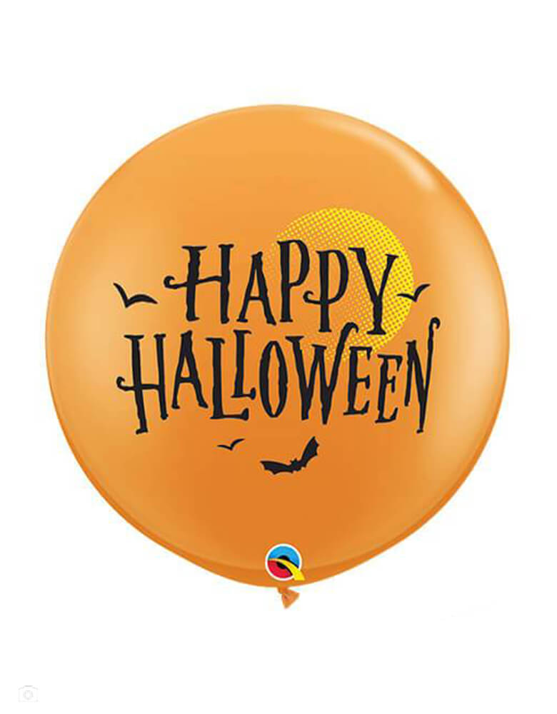 Begeleiden redactioneel Werkelijk Jumbo Round Halloween Moon & Bats Latex Balloon – Momo Party