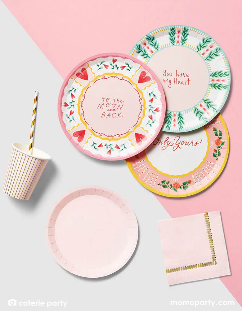 Pale Pink Simply Eco Large Plates (Set of 8)