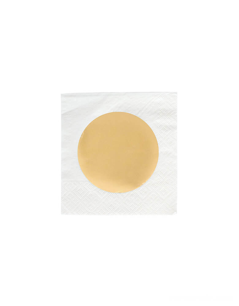 Gold Dot Small Napkins Set Of Momo Party