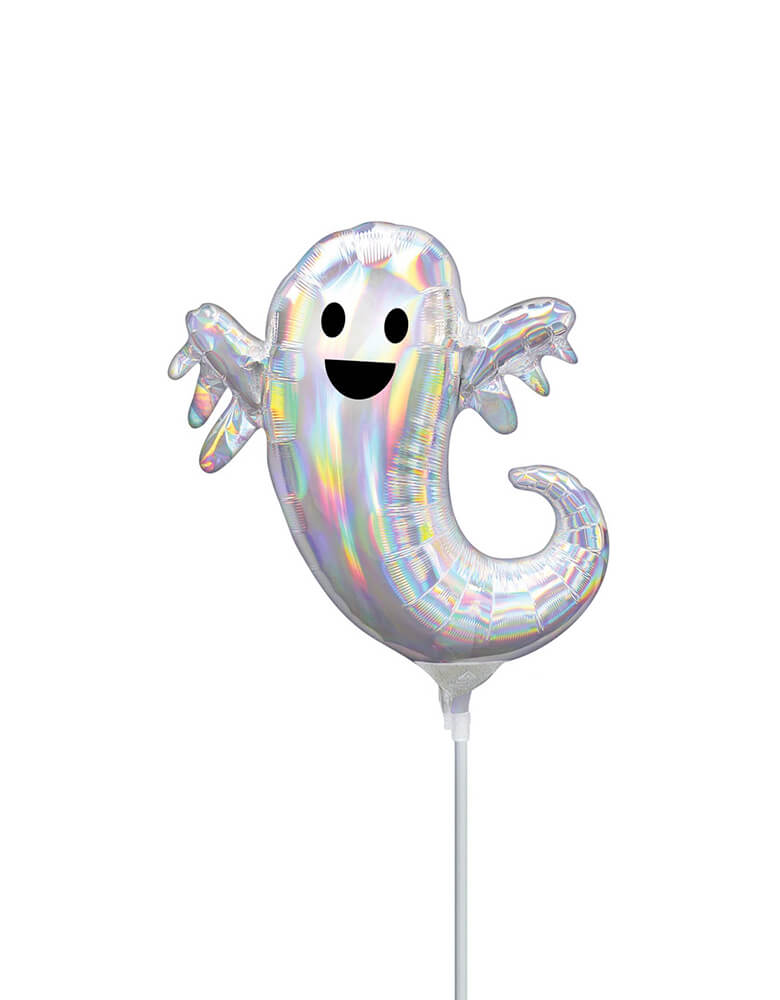 Iridescent Ghost Mini Foil Balloon – Momo Party