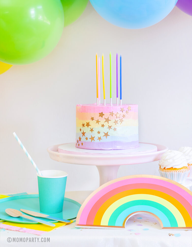 Pastel Rainbow Birthday Candles (Set of 10) – Momo Party