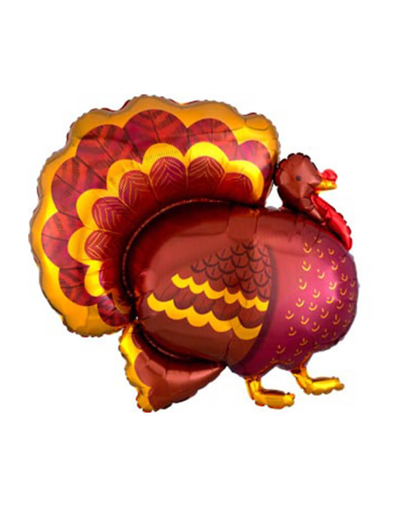 Thanksgiving Turkey Foil Mylar Balloon – Momo Party