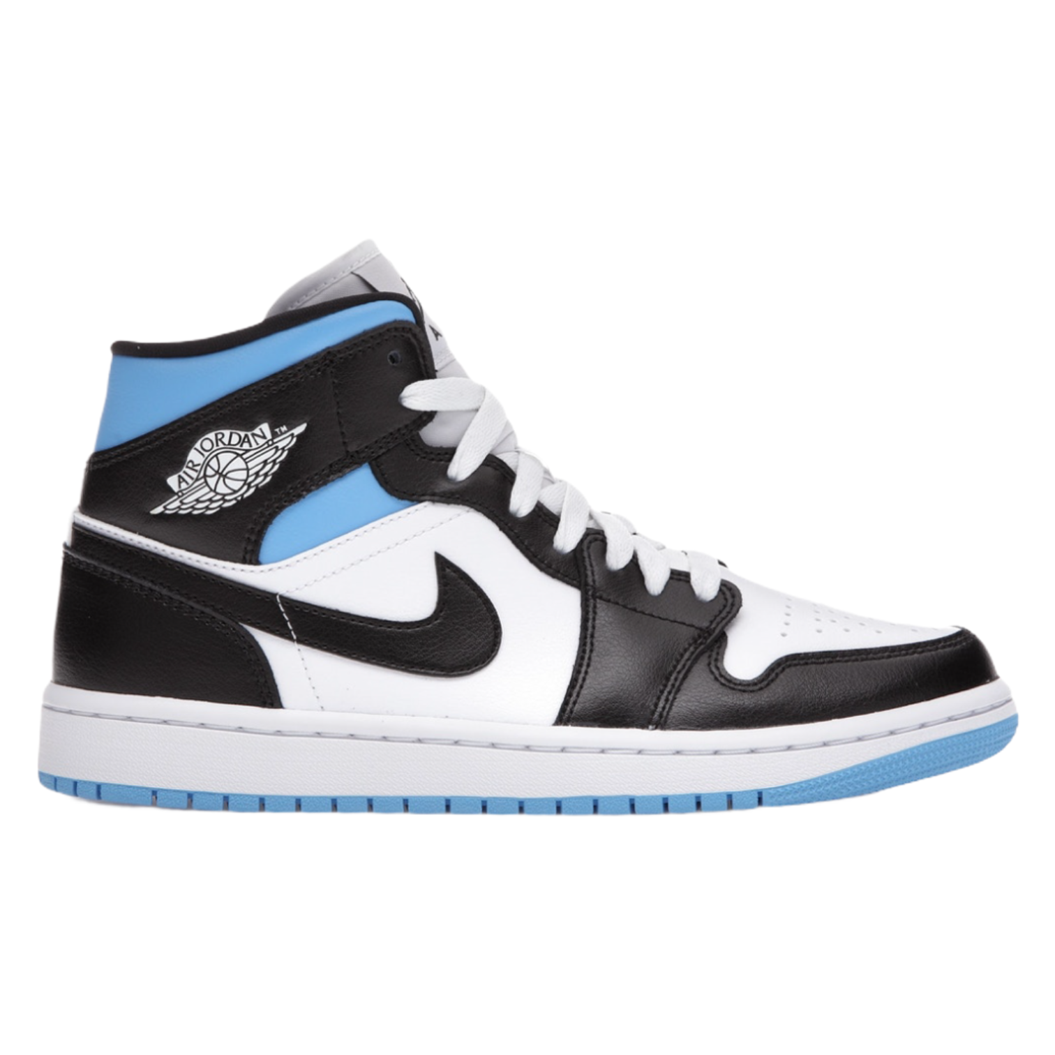 NIKE AIR JORDAN 1 MID ROYAL BLACK BLUE – UNEQUALED