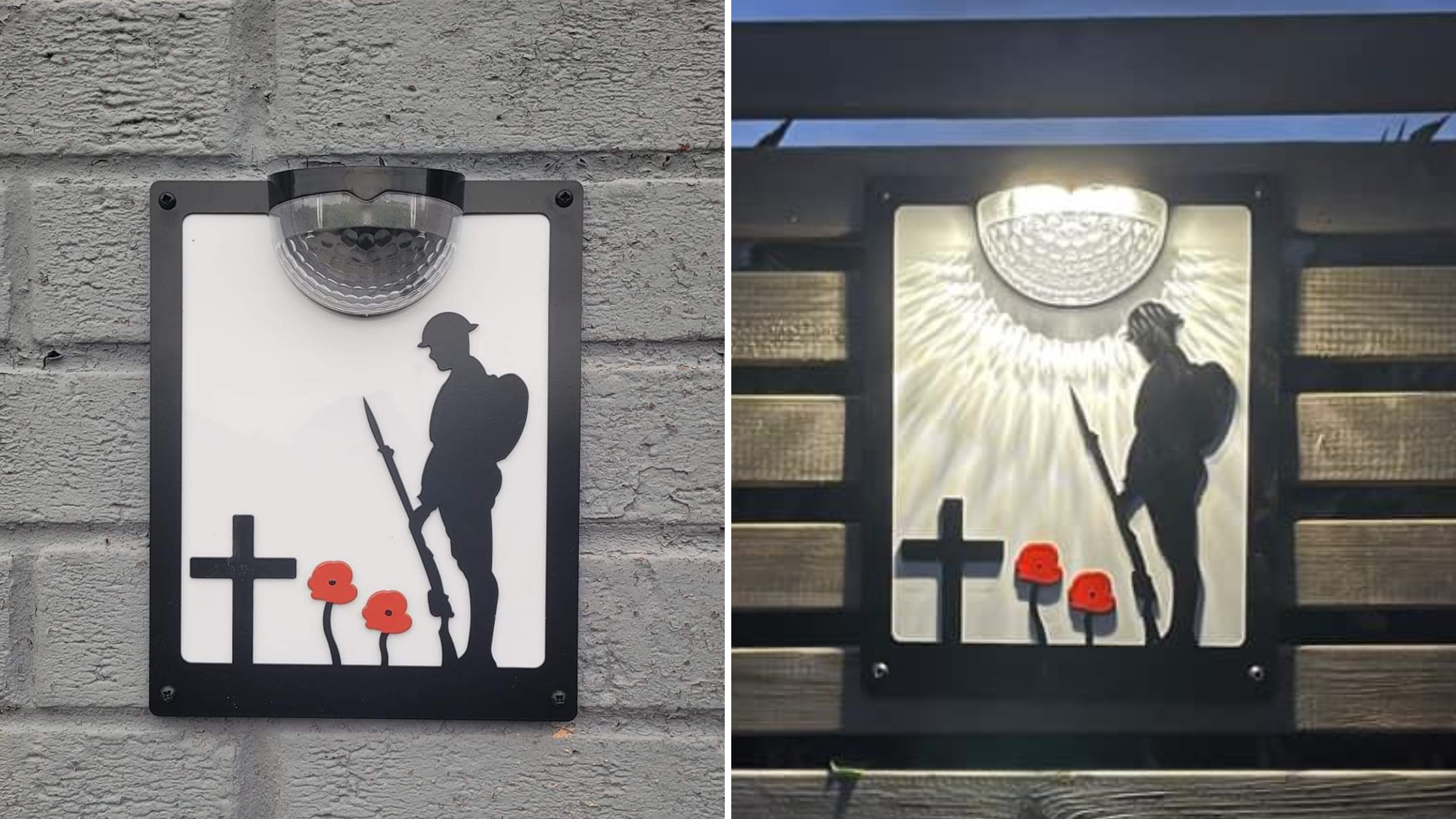 Remembrance Solar Wall Plaque