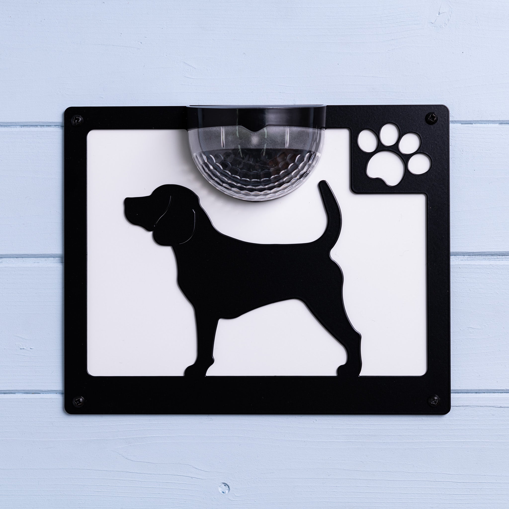 Beagle Solar Wall Plaque