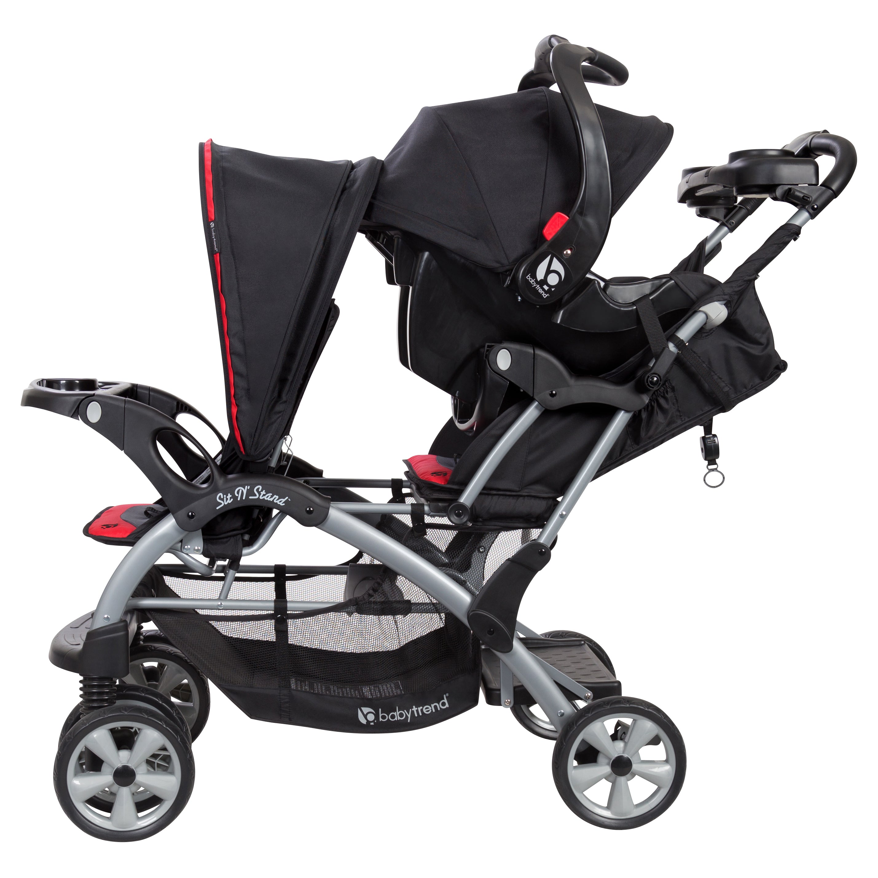 Baby Trend Sit N' Stand Double Stroller | Stroller for Two Children