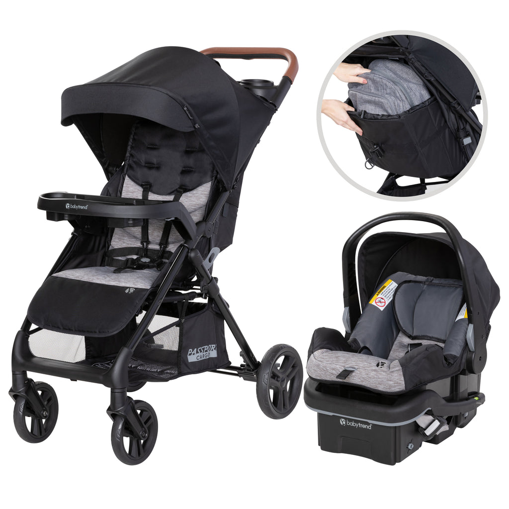 Baby TrendSonar Cargo 3-Wheel Stroller Travel System With EZ-Lift 35 ...